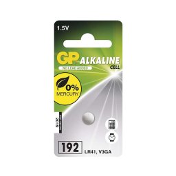 Baterie buton alcalină LR41 GP ALKALINE 1,5V/24 mAh