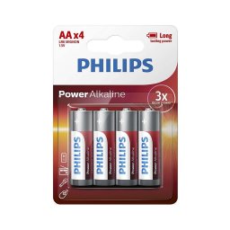 Philips LR6P4B/10 - 4 buc. baterii alcaline AA POWER ALKALINE 1,5V 2600mAh
