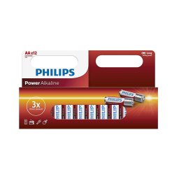 Philips LR6P12W/10 - 12 buc Baterie alcalina AA POWER ALKALINE 1,5V 2600mAh