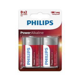 Philips LR20P2B/10 - 2 buc Baterie alcalina D POWER ALKALINE 1,5V 14500mAh