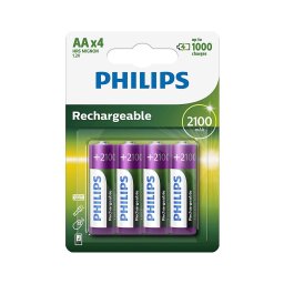 Philips R6B4A210/10 - 4 baterii reîncărcabile AA NiMH 1,2V 2100 mAh MULTILIFE