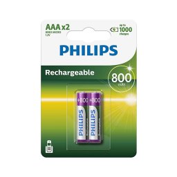 Philips R03B2A80/10 - 2 buc Baterie reincarcabila AAA MULTILIFE NiMH/1,2V/800 mAh