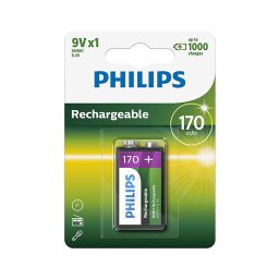 Philips 9VB1A17/10 - Baterie reîncărcabilă MULTILIFE NiMH 9V 170 mAh