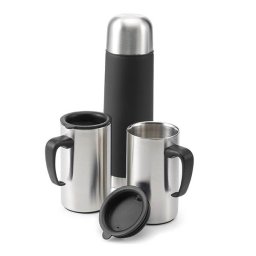 Set pentru calatorie in cutie Cadou: Termos si 2 cani