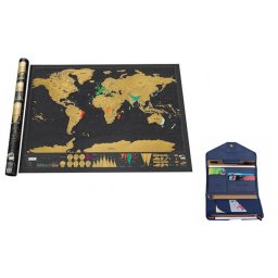 Set Traveller - Portofel multifunctional si Harta razuibila
