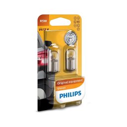 SET 2x Bec auto Philips VISION 12821B2 R5W BA15s/5W/12V