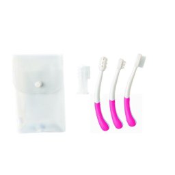 Set periute de dinti 4 in 1 pink