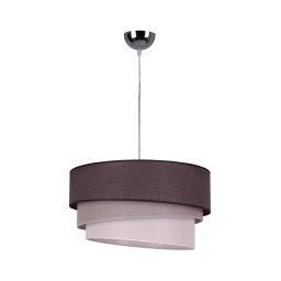 Lustră pe cablu Duolla TRIO 1xE27/40W/230V d. 45 cm antracit/gri/alb
