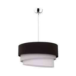 Lustră pe cablu Duolla TRIO 1xE27/40W/230V d. 45 cm negru/gri/alb