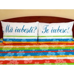 Set fete de perna brodate "Ma iubesti?" "Te iubesc!" cod FP_Love, calitate I