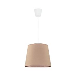 Lustră pe cablu Duolla SOLO 1xE27/40W/230V d. 24 cm bej