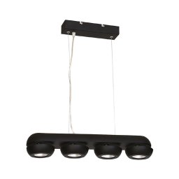 LED Lustră pe cablu FLARE 4xLED/10W/230V negru
