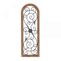 Decoratiune de perete din lemn si fier Toscana