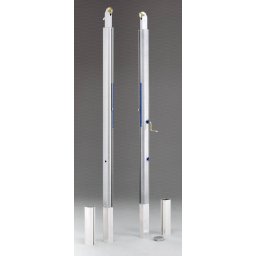 Stalpi volei telescopici, profil oval AL, norme FIV