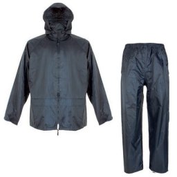 Costum de protectie impermeabil cu gluga ascunsa Bonn