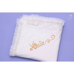 Paturica botez Ivory Dream