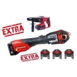 Pachet Romax 4000 + Falci presare TH 16-20-26 Rothenberger + Ciocan Rotopercutor SDS Plus cu acumulatori