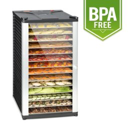 Klarstein Fruit Jerky 14 Uscător de fructe 1000 W 30 până la 70 °C 14 rafturi Cronometru cu afișaj LCD (DHY5--Fruit-Jerky-14)