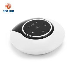 Boxa portabila Red Sun Moon Bay cu lampa cu LED, Bluetooth 4.0, RS-WBSL-07, alb