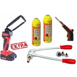 Pachet Expandor Rolock Rothenberger + Capete expandor 3/8-1/2-5/8-3/4-7/8-1-1.1/8 + Super Fire 4 Hot Box + Lampa cu acumulator