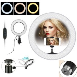 Lampa Circulara Led 26cm 3200-5000K, cu trepied de 2 metri