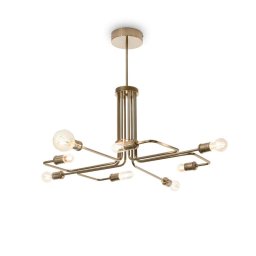 Lustră living Triumph, 8 x E27, D:92 cm H:66 cm, metal alamă