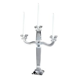 CANDELABRO 3 FIAMME GIGANTE Sfesnic din cristal by Chinelli, made in Italy
