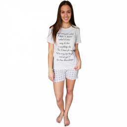 Pijamale Dama Bumbac 100%, Brand Charachter, 'Still Remember' Ghiaccio