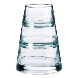 Piramida Vertigo din Sticla - Set 3 Piese Stivuibile, 120ml / 220ml / 350ml