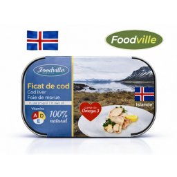 Ficat de cod in ulei propriu 120 g Foodville