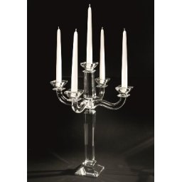 CANDELABRO 5 FIAMME GIGANTE Sfesnic din cristal by Chinelli, made in Italy