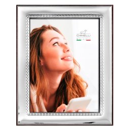 Rama foto placata cu argint 10 X 15 CLASSICO by Chinelli, made in Italy