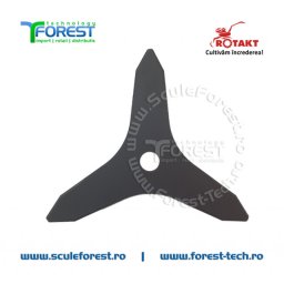 Disc (cutit) motocoasa Rotakt pt.iarba, 300mm, 3 cutite SculeForest