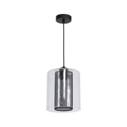 Lustră ELDA 1xE27/60W/230V negru