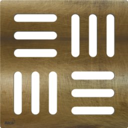 Grila pentru sifon de pardoseala 102x102 mm bronz antic Alcaplast