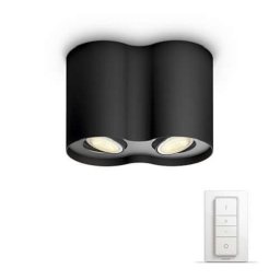 Philips - Spot aplicat HUE Pillar Negru 2x5.5W LED