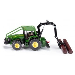Macheta tractor forestier diecast John Deere, SIKU, scara 1/50