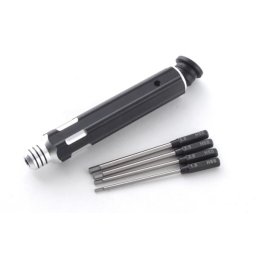 Set Surubelnita Fastrax cu 4 varfuri hexagonale metrice :1.5/2/2.5/3mm