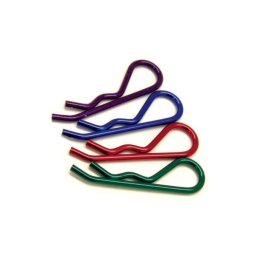 Agrafe albastre pentru caroserie automodel 1/8 - set 8 bucati