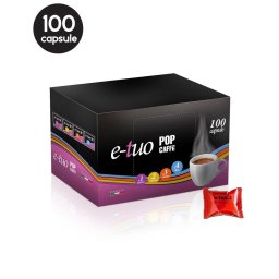 100 Capsule Pop Caffe Miscela 2 Cremoso – Compatibile Fior Fiore Coop / Aroma Vero / Martello / Mitaca