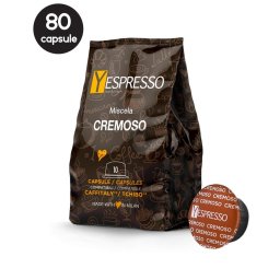 80 Capsule Yespresso Cremoso - Compatibile Cafissimo / Caffitaly / BeanZ
