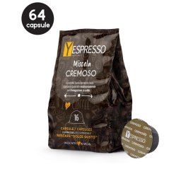 64 Capsule Yespresso Cremoso Napoli - Compatibile Dolce Gusto