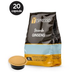 20 Capsule Yespresso Ginseng – Compatibile A Modo Mio