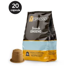 20 Capsule Yespresso Ginseng - Compatibile Nespresso
