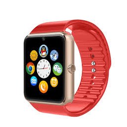 Ceas smart TarTek™ GT08, compatibil SIM si card memorie, camera foto, Bluetooth, Red