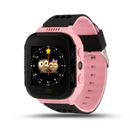 Smartwatch copii TarTek™ Q528 Roz, lanterna, cu functie telefon
