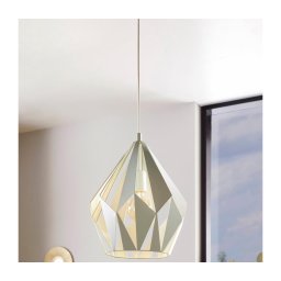 EGLO 49026 - Lustră pe cablu CARLTON-P 1xE27/60W/230V