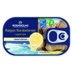 Ficat de cod afumat cu lamaie 120 g Bornholms