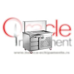 Stație de preparare rulouri înghețată thailandeză, TEPP ICE Casta