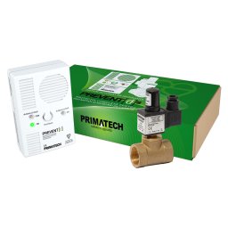 Detector de gaz metan si monoxid Prevent D cu electrovalva 1/2, 10 ani durata de viata, detector dual